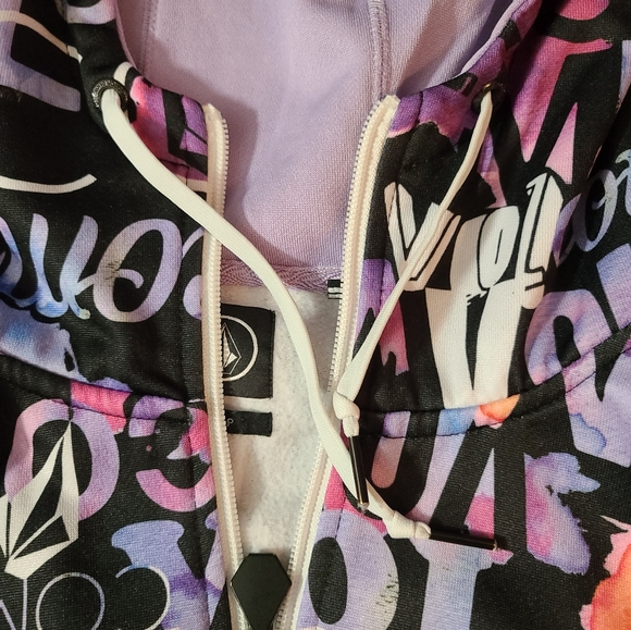 Volcom Womens small graffiti zip hoodie - Picture 3 of 8
